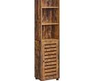 Badezimmerschrank Kathmandu Braun - Holzwerkstoff - 30 x 167 x 40 cm