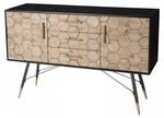 Buffet DALIE Beige - Holz teilmassiv - 40 x 85 x 129 cm