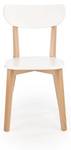 Chaise Buggi Blanc - Bois massif - 45 x 81 x 50 cm