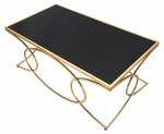 Eleganter rechteckiger Couchtisch Gold - Metall - 110 x 45 x 60 cm