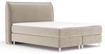 Boxspringbett Chermin Beige - Breite: 160 cm