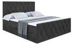 Boxspringbett VELANTO Schwarz - Breite: 160 cm - H4