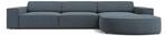 Ecksofa JODIE 4 Sitzplätze Blau