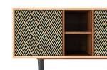 TV-Lowboard T5 Walnuss Gold - Holzwerkstoff - 150 x 69 x 41 cm