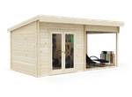 Elegantes Holz Gartenhaus 600x300