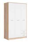 Kleiderschrank Nepo Plus Beige - Weiß