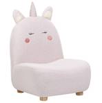 Chaise pour enfant LULEA Chêne clair - Rose foncé