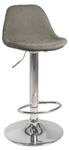 Tabouret de bar SIG (Lot de 2) Marron - Gris - Argenté