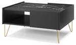 Table basse HARMONY CT97 Noir - Bois manufacturé - Matière plastique - 97 x 45 x 65 cm