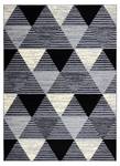 Tapis Bcf 3986 Geometric Triangles Gris - Matière plastique - Textile - 185 x 1 x 270 cm