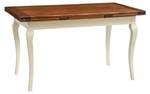 Table Manger RENAISSANCE Imitation noyer - Blanc