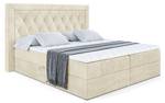 Boxspringbett NOEL Beige - Breite: 120 cm - H3