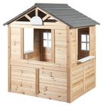 Cabane de jardin Acciano Marron - Gris - Bois massif - Bois/Imitation - 113 x 131 x 97 cm