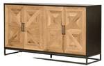 Sideboard INDUS SB160 4D2D Beige - Massivholz - Holzart/Dekor - 160 x 87 x 46 cm