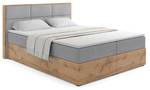 Boxspringbett LOLLY1 Hellgrau - Breite: 160 cm - H3