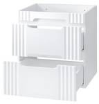 Schrank unter waschbecken FIJI CUW60 2D Weiß - Holzwerkstoff - Kunststoff - 60 x 62 x 46 cm