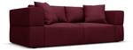 Sofa TYRA 3 Sitzplätze Bordeaux