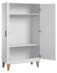 Armoire Lounge Blanc - Bois manufacturé - 55 x 187 x 100 cm