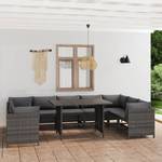 Garten-Lounge-Set (10-teilig) 3009676-2 Grau - Metall - Polyrattan - 60 x 60 x 60 cm