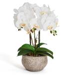 42 Wei脽 cm Orchidee Kunstpflanze