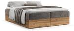 Boxspringbett Faro Braun - Breite: 140 cm - H2