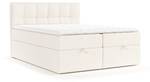 Boxspringbett Shay Creme - Breite: 140 cm