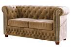 Ely 2-Sitzer Chesterfield Sofa Beige