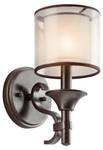 Wandlampe CANELADO Beige - Bronze - Cremeweiß