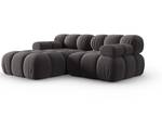 modulares Ecksofa BELLIS 3 Sitzplätze Schiefergrau