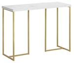 Table Console FSB58-G Doré - Bois manufacturé - 100 x 75 x 36 cm