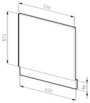 Frontblende R-Line 45388 Anthrazit - Weiß