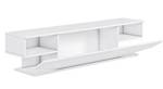 Meuble Tv Ares Blanc - Bois manufacturé - 160 x 37 x 33 cm