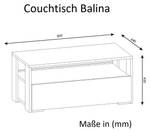 Couchtisch Wei脽 Balina Walnuss