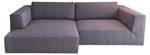 BIG CUBE STYLE Sofaecke Violett - Ecke davorstehend rechts - Longchair davorstehend links