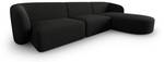 modulares Ecksofa SHANE 4 Sitzplätze Schwarz