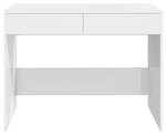 Schreibtisch Weiß - Holzwerkstoff - Massivholz - 101 x 77 x 101 cm