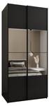 Armoire Lux 4 Noir - Largeur : 110 cm