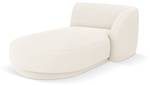 Chaiselongue MILEY Beige - Textil - 90 x 70 x 156 cm