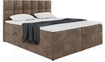 Boxspringbett Raco Braun - Breite: 140 cm - H4