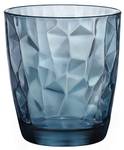 Wasserglas Diamond 6er Set Blau - Naturfaser - 2 x 11 x 10 cm