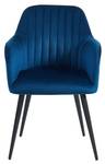 Chaise gondole ELEANA Bleu - Lot de 6