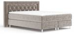 Boxspringbett Lavello Taupe - Breite: 140 cm