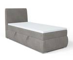 Boxspringbett Doppelbett Buffalo Mini Grau - Bettkasten rechts