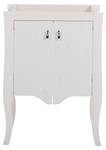 Armoire sous lavabos ELISABETH CUW59 2D Blanc - Bois manufacturé - Matière plastique - 59 x 80 x 44 cm