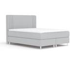 Boxspringbett Casone Hellgrau - Breite: 200 cm