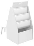 Kindertisch mit Sitzhocker Ferrol Weiß - Kunststoff - 51 x 88 x 49 cm