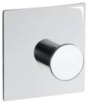 ACCADIA Handtuchhalter aus Edelstahl Silber - Metall - 3 x 6 x 6 cm