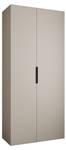 Drehtürenschrank Como 4 Beige - Schwarz - 110 x 40 cm