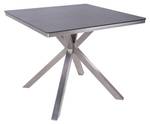 Tisch MODENA Grau - Metall - 90 x 75 x 90 cm