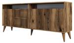 Sideboard Milan Braun - Eiche Rustikal Dekor